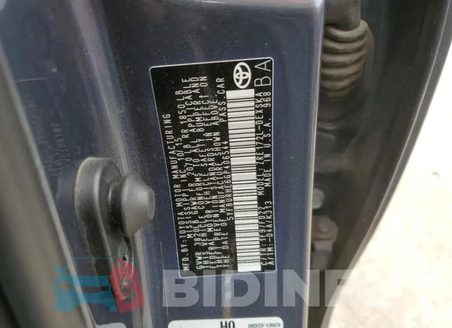5YFBURHE6GP406544 Photo# 13