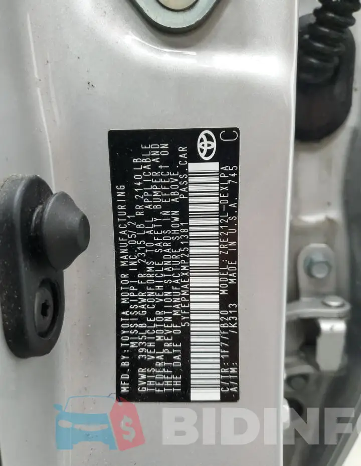 5YFEPMAEXMP251381 Photo# 13