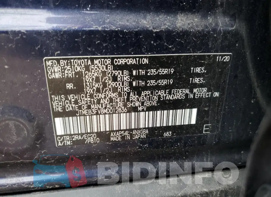 JTMEB3FV8MD012836 Photo# 13