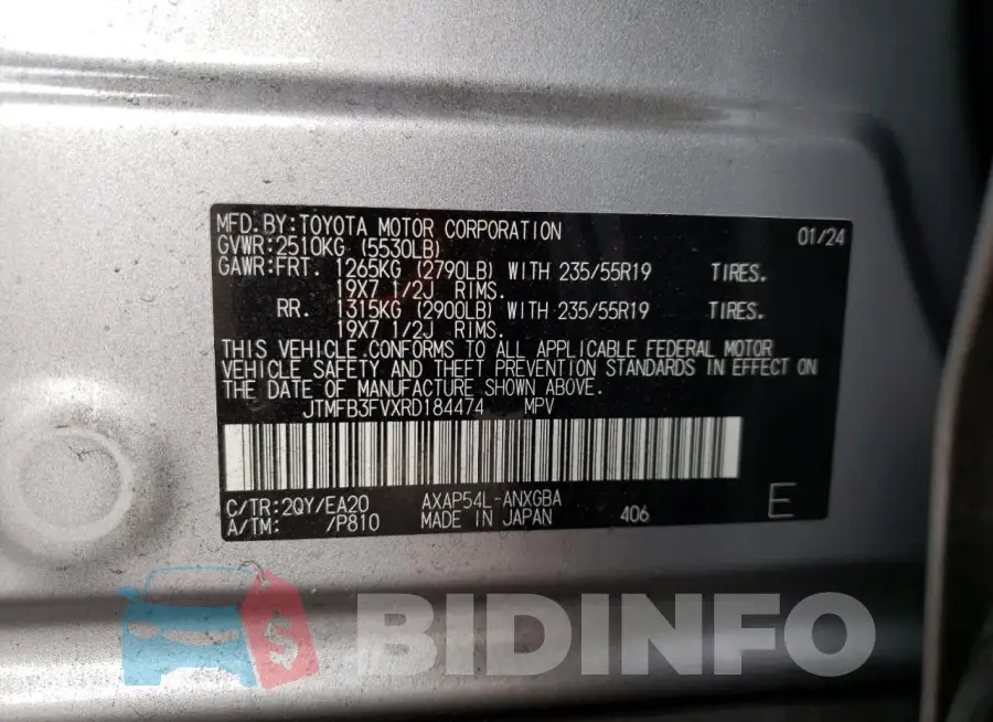 JTMFB3FVXRD184474 Photo# 13