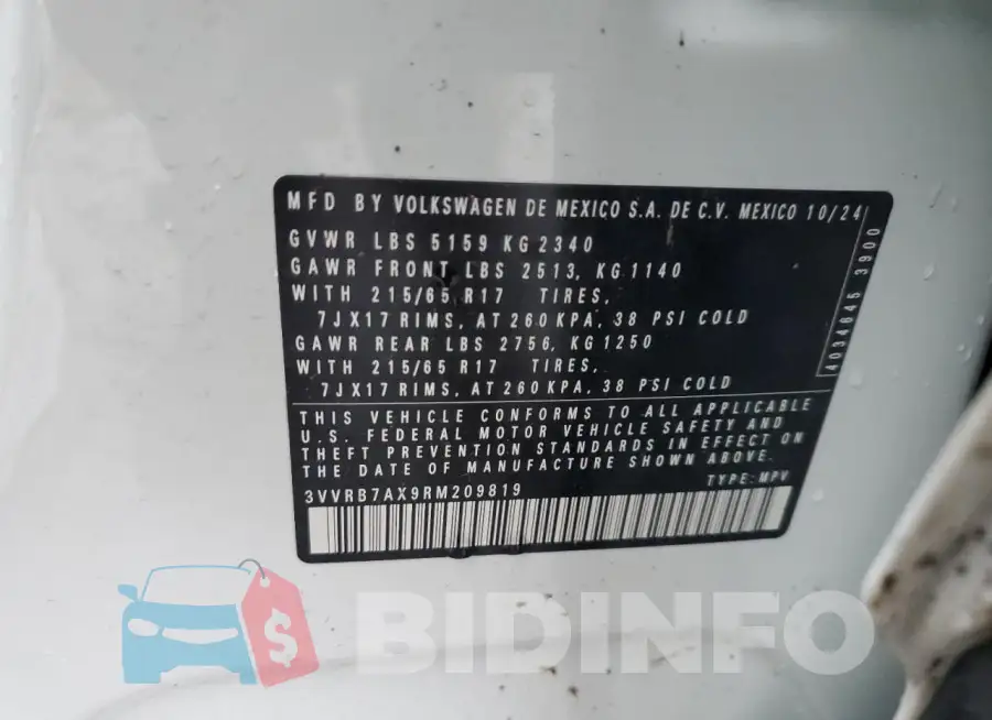 3VVRB7AX9RM209819 Photo# 12
