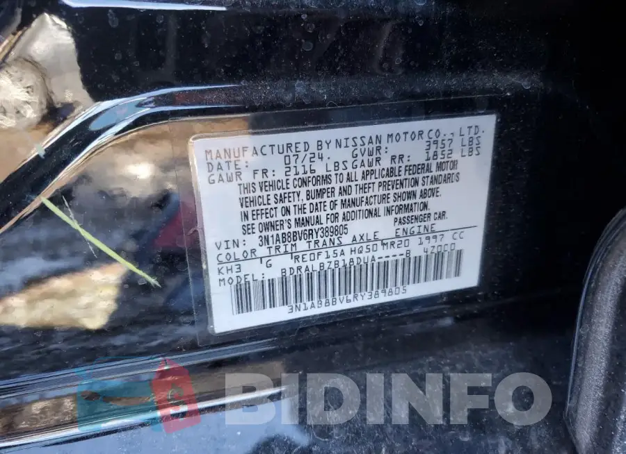 3N1AB8BV6RY389805 Photo# 13