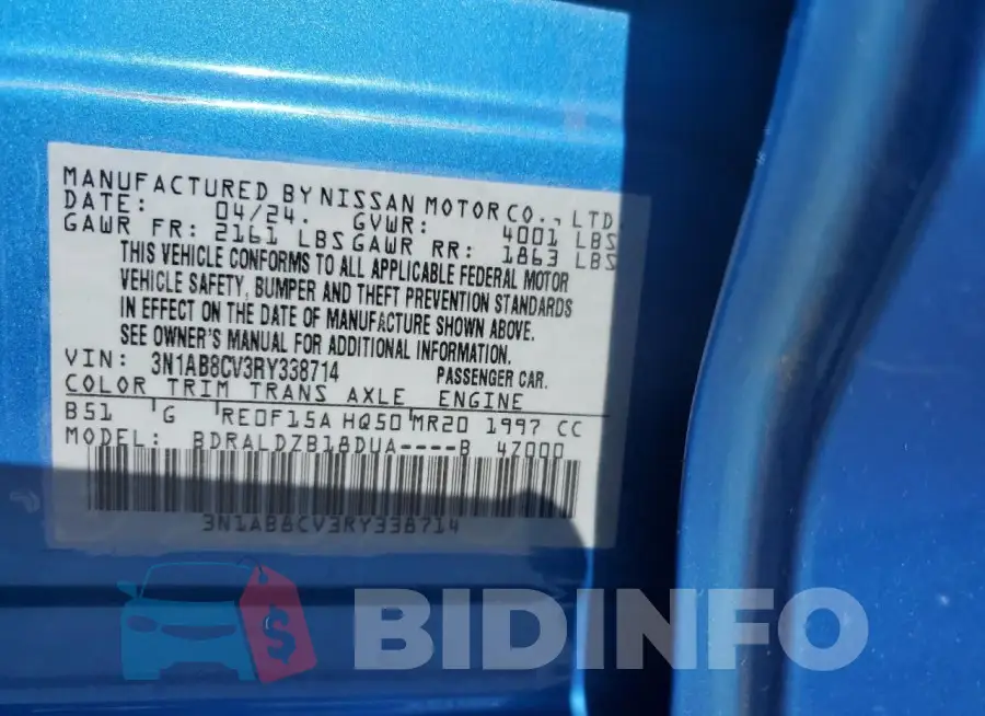 3N1AB8CV3RY338714 Photo# 12