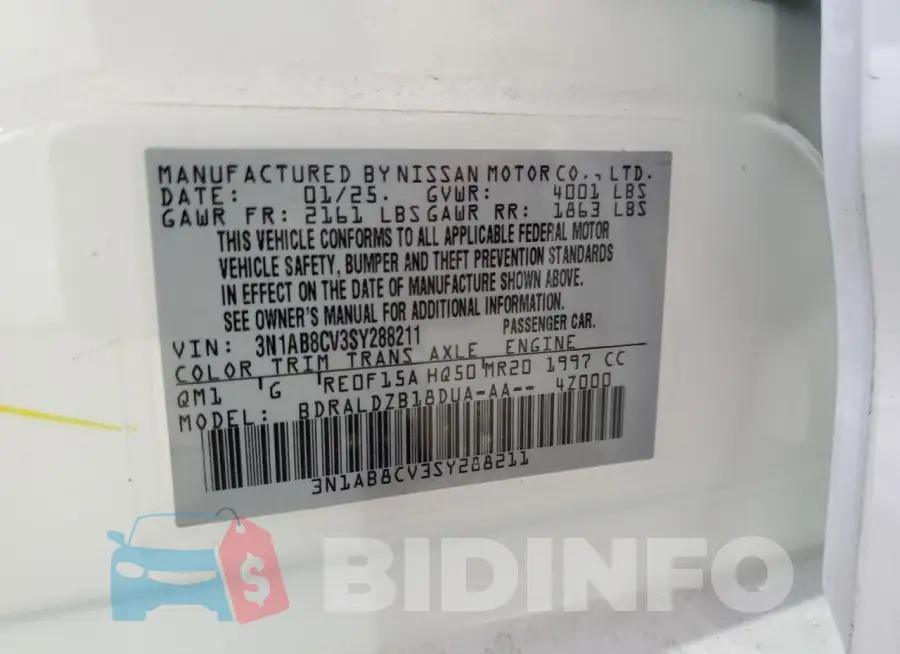 3N1AB8CV3SY288211 Photo# 12