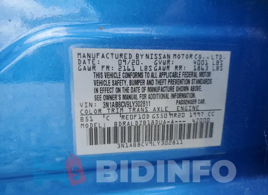 3N1AB8CV9LY302811 Photo# 12