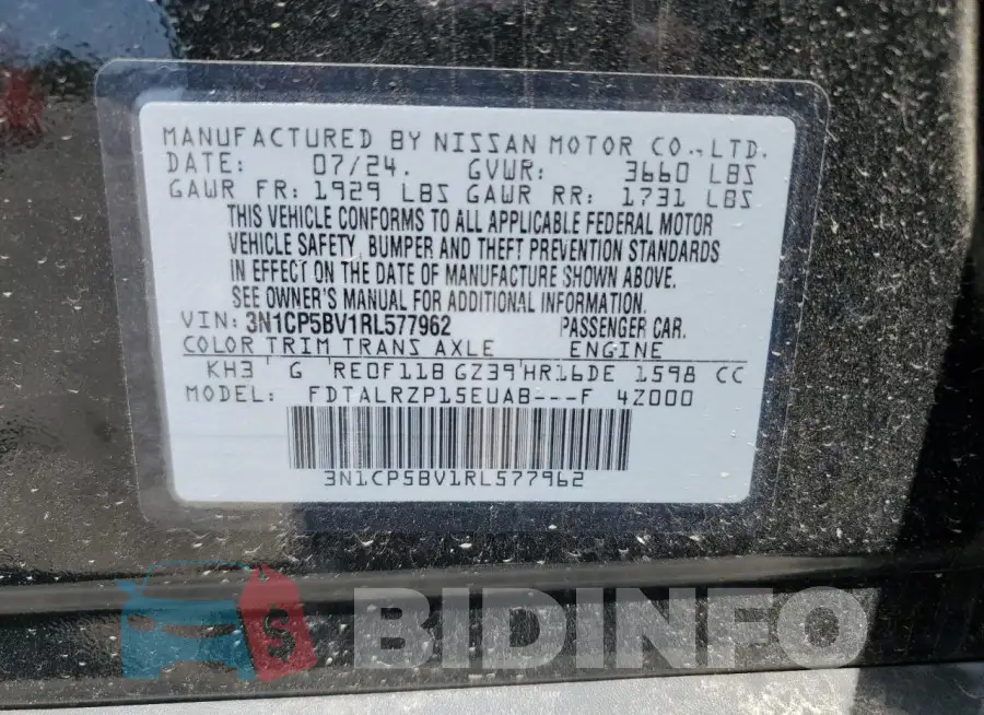 3N1CP5BV1RL577962 Photo# 13
