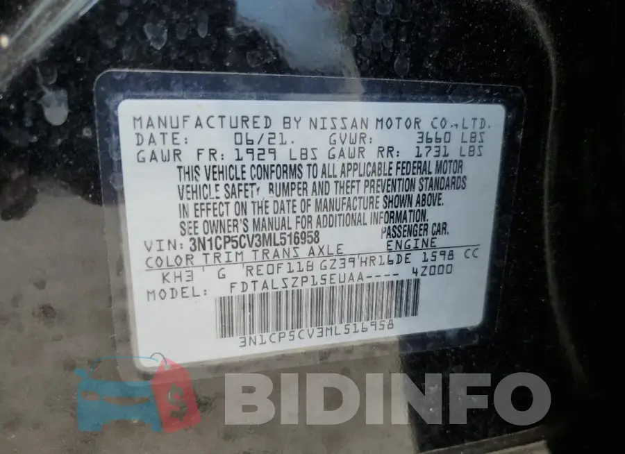 3N1CP5CV3ML516958 Photo# 12