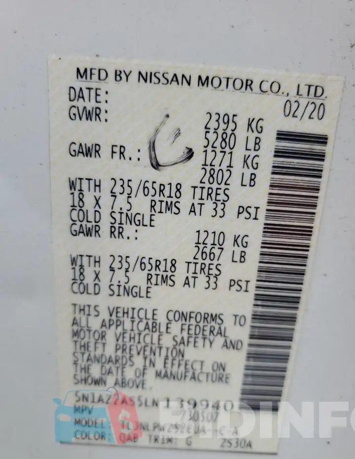 5N1AZ2AS5LN139940 Photo# 13