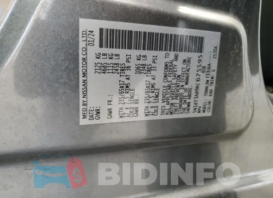 5N1BT3AB9RC675595 Photo# 14