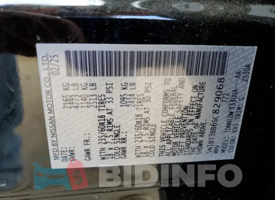 5N1BT3BB6SC829068 Photo# 14