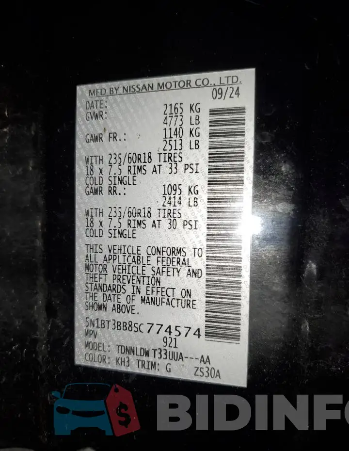 5N1BT3BB8SC774574 Photo# 13