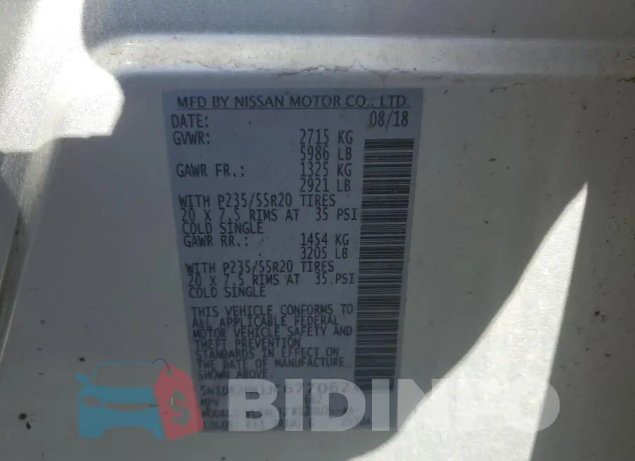 5N1DR2MN1JC677062 Photo# 12