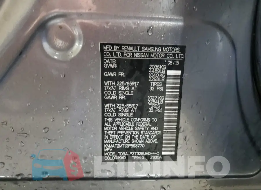 KNMAT2MT1GP593770 Photo# 12