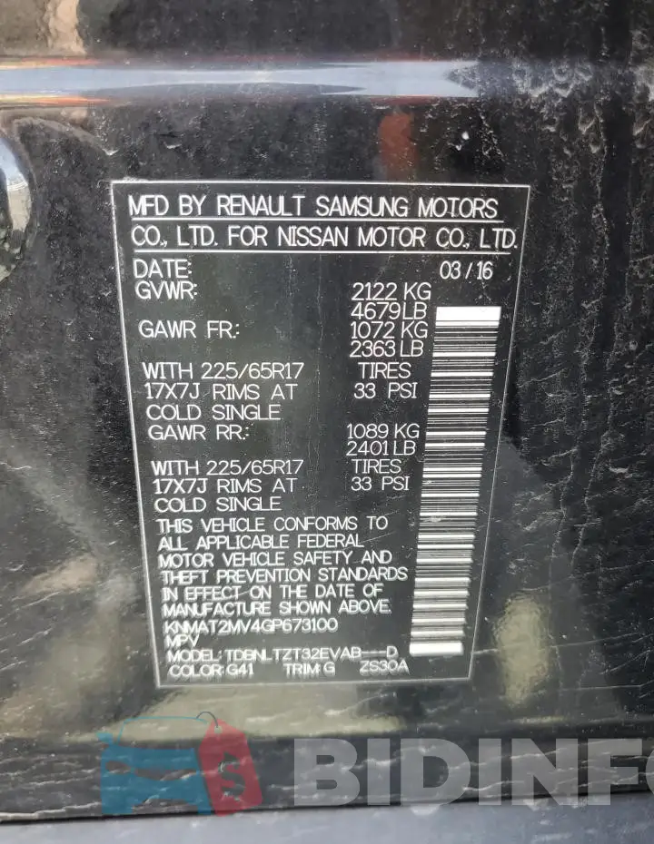 KNMAT2MV4GP673100 Photo# 13