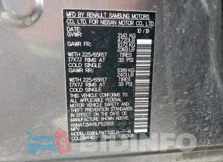 KNMAT2MV6LP521815 Photo# 13