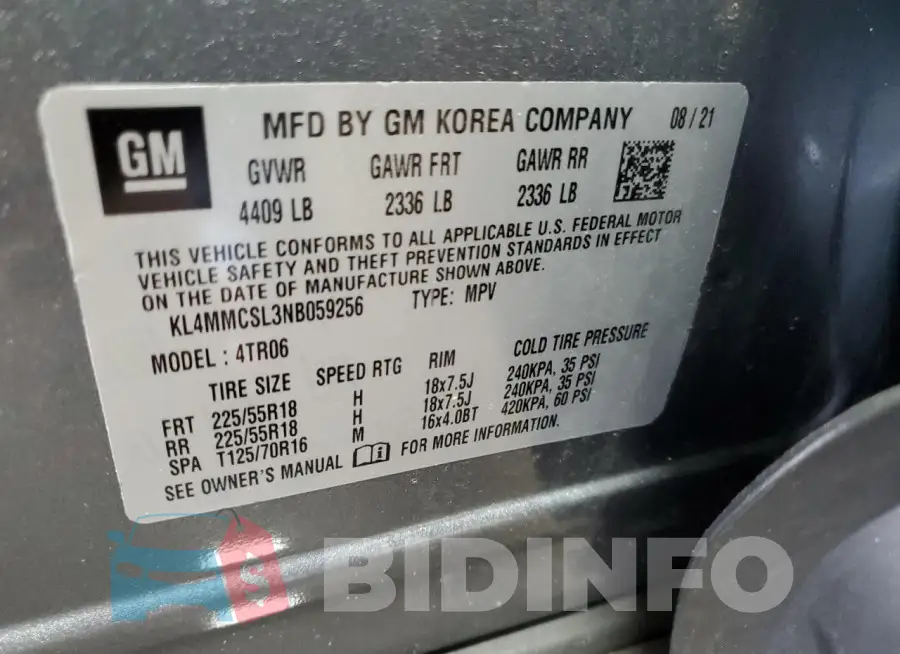 KL4MMCSL3NB059256 Photo# 14