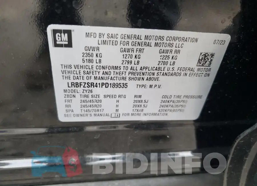 LRBFZSR41PD189535 Photo# 13