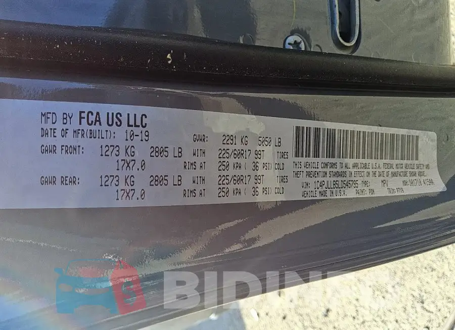 1C4PJLLB5LD545795 Photo# 13