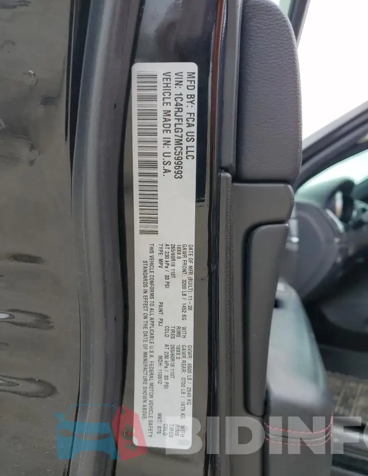 1C4RJFLG7MC599693 Photo# 13