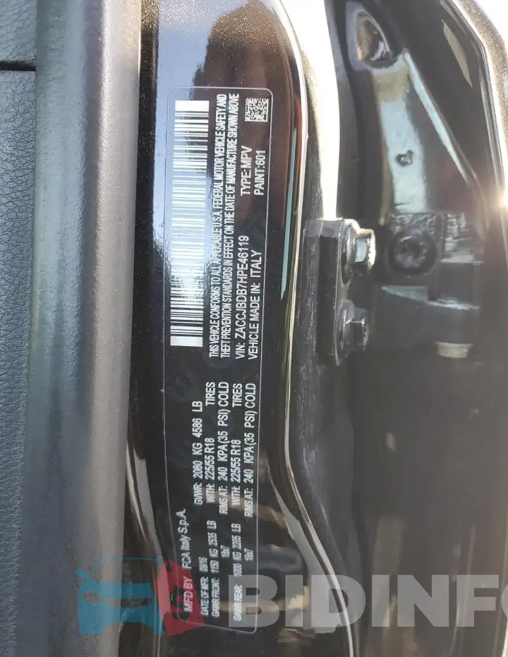 ZACCJBDB7HPE46119 Photo# 13