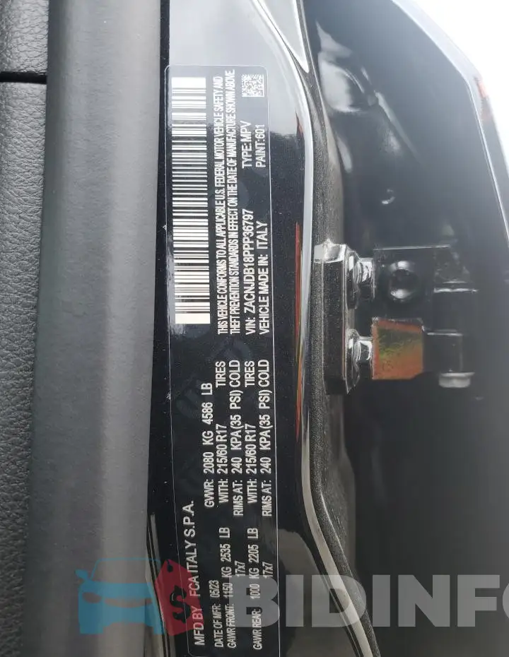 ZACNJDB18PPP36797 Photo# 13