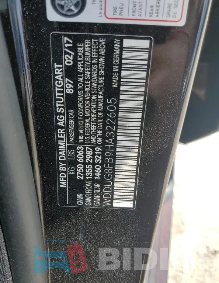 WDDUG8FB9HA322605 Photo# 12