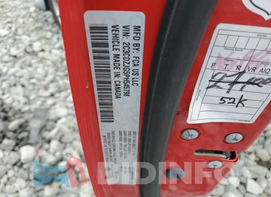 2C3CDZJG5PH545798 Photo# 13