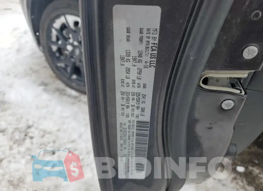 3C4PDDEGXJT390433 Photo# 12