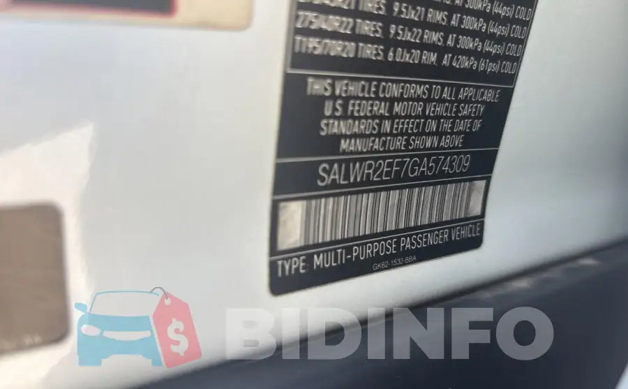 SALWR2EF7GA574309 Photo# 10