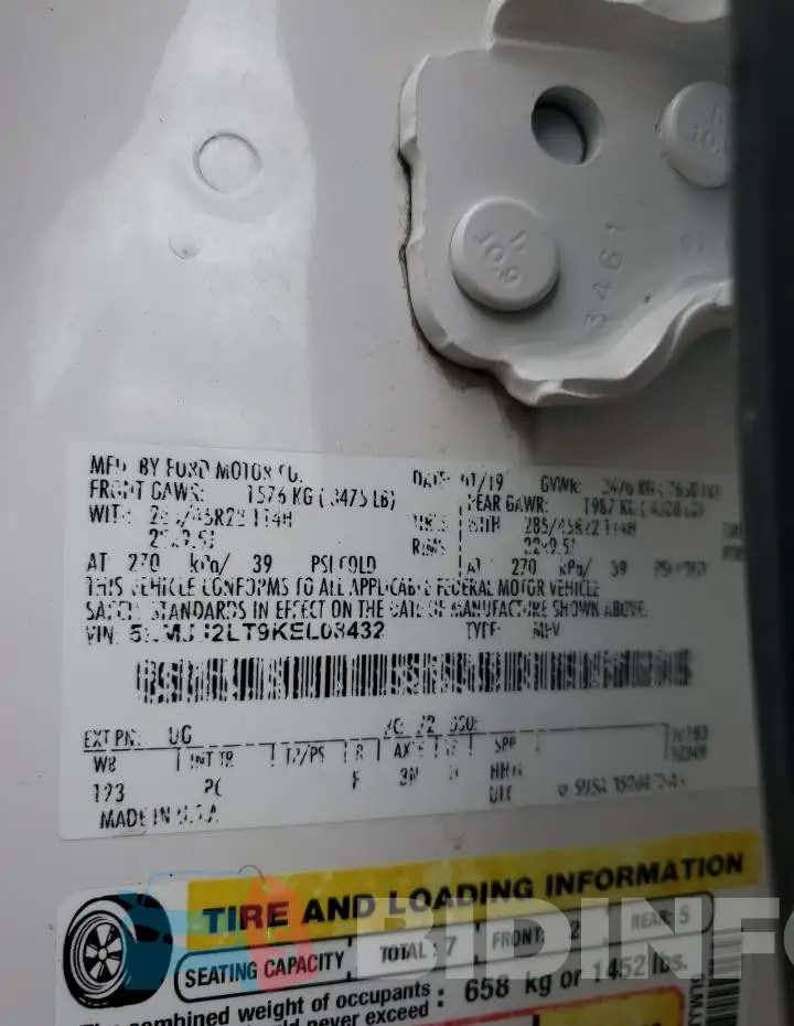 5LMJJ2LT9KEL08432 Photo# 13