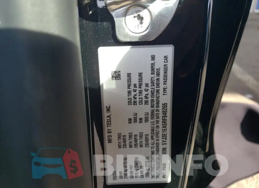 5YJ3E1EA5RF848265 Photo# 12