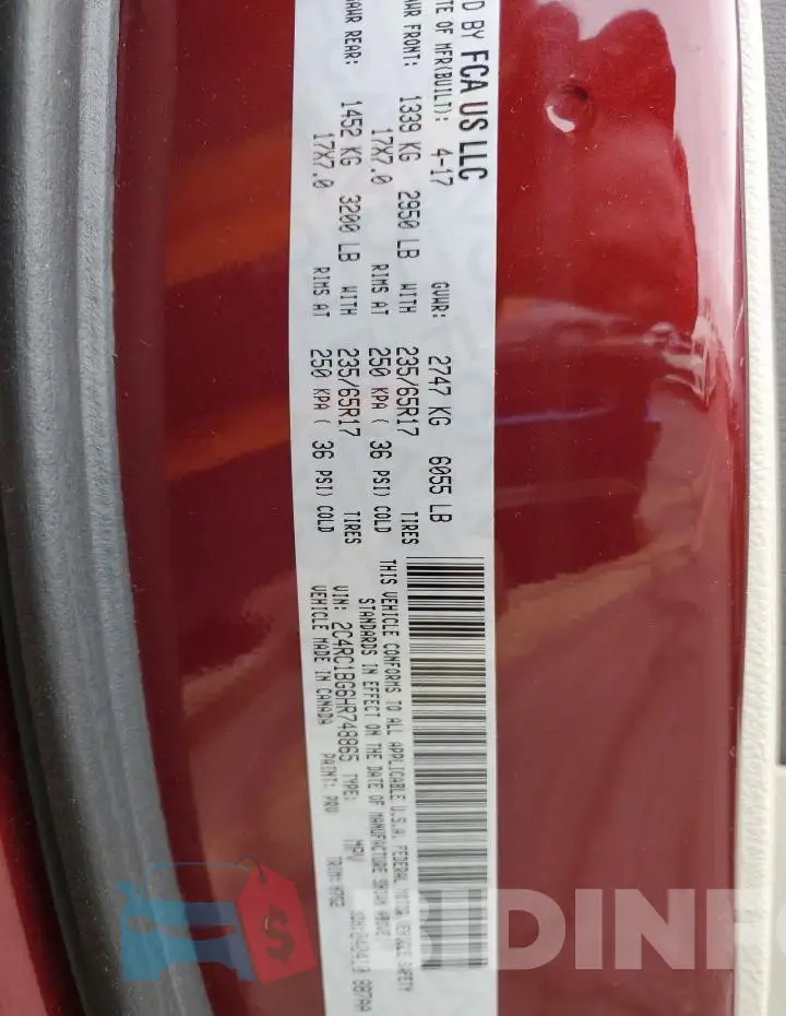 2C4RC1BG6HR748865 Photo# 13