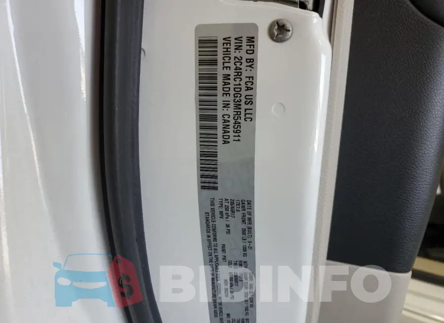 2C4RC1DG3MR545911 Photo# 13