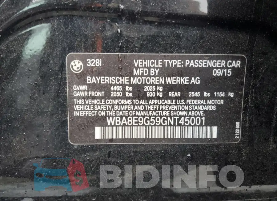WBA8E9G59GNT45001 Photo# 12