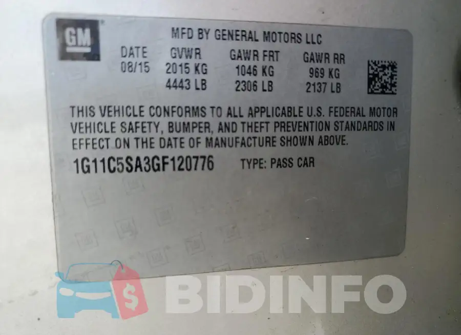 1G11C5SA3GF120776 Photo# 12