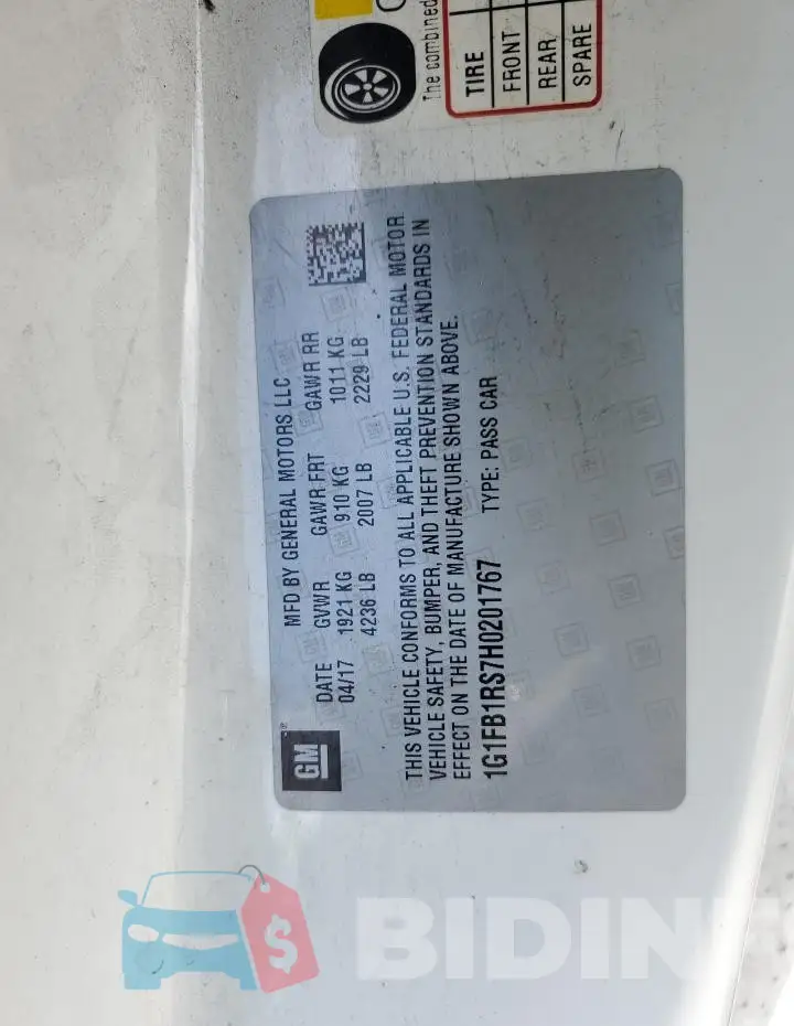 1G1FB1RS7H0201767 Photo# 12