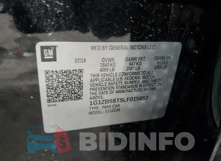 1G1ZB5ST5LF015853 Photo# 12