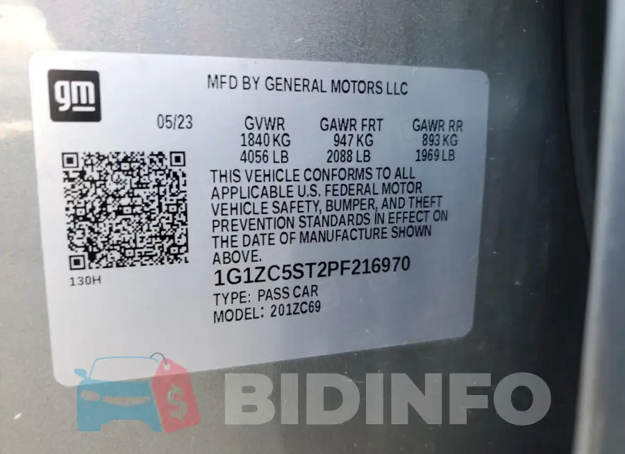 1G1ZC5ST2PF216970 Photo# 12