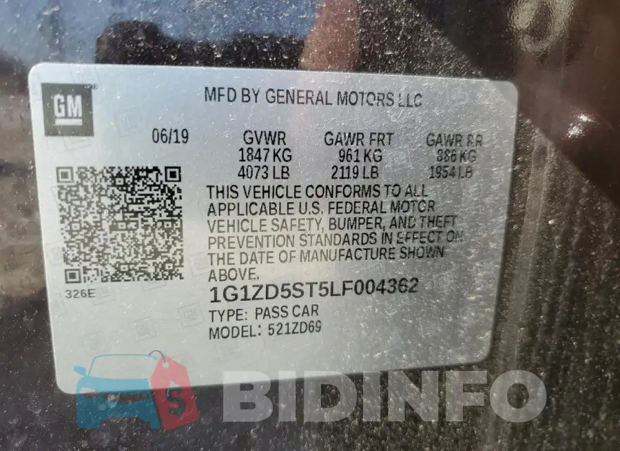 1G1ZD5ST5LF004362 Photo# 12