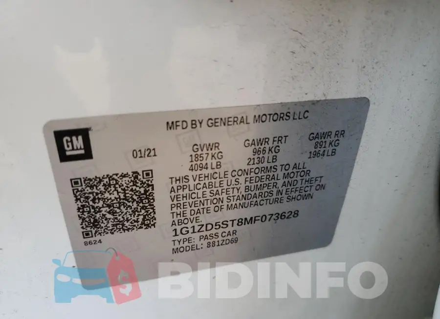 1G1ZD5ST8MF073628 Photo# 12