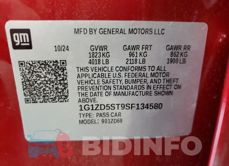 1G1ZD5ST9SF134580 Photo# 13