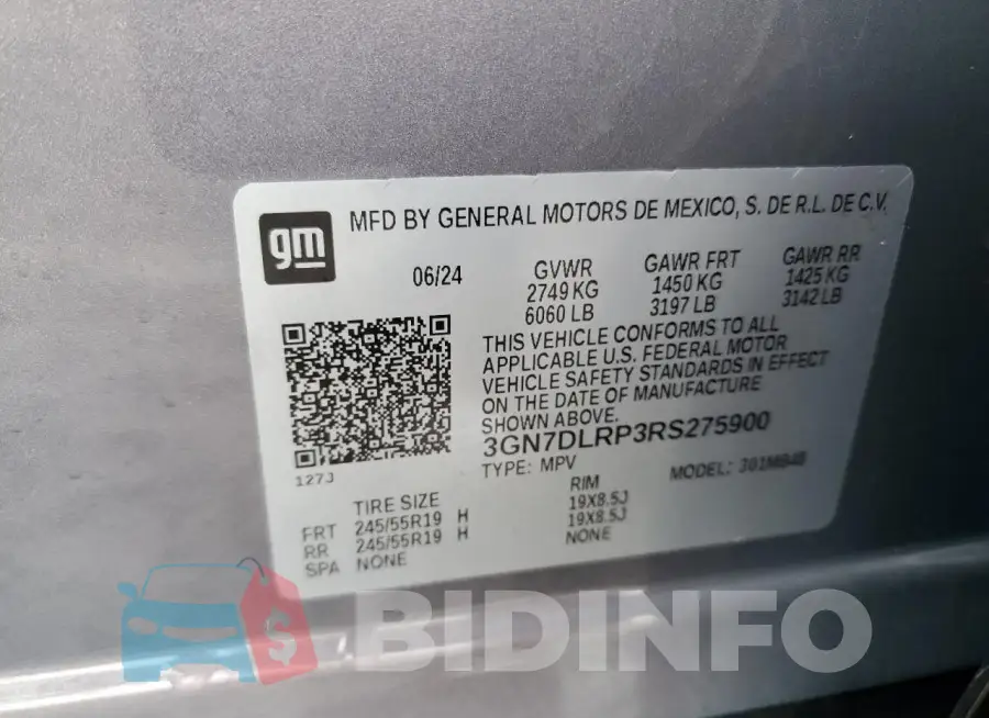 3GN7DLRP3RS275900 Photo# 13