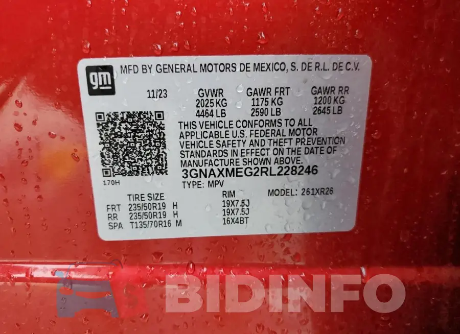 3GNAXMEG2RL228246 Photo# 13