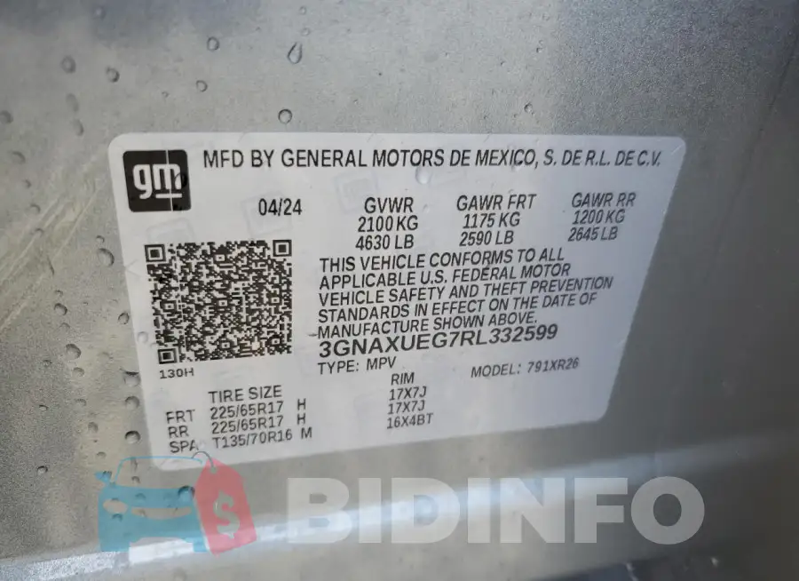 3GNAXUEG7RL332599 Photo# 13
