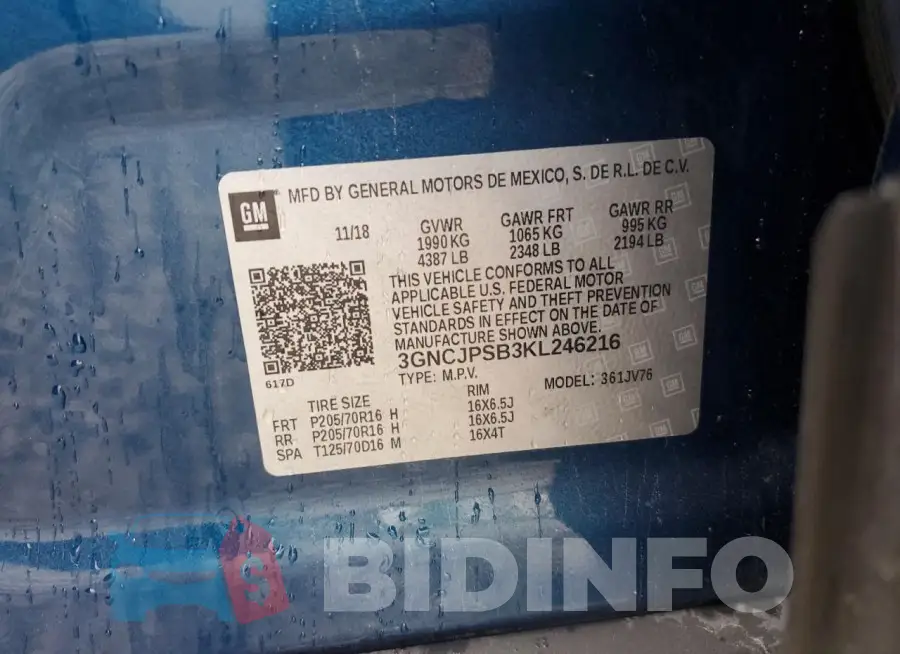 3GNCJPSB3KL246216 Photo# 12