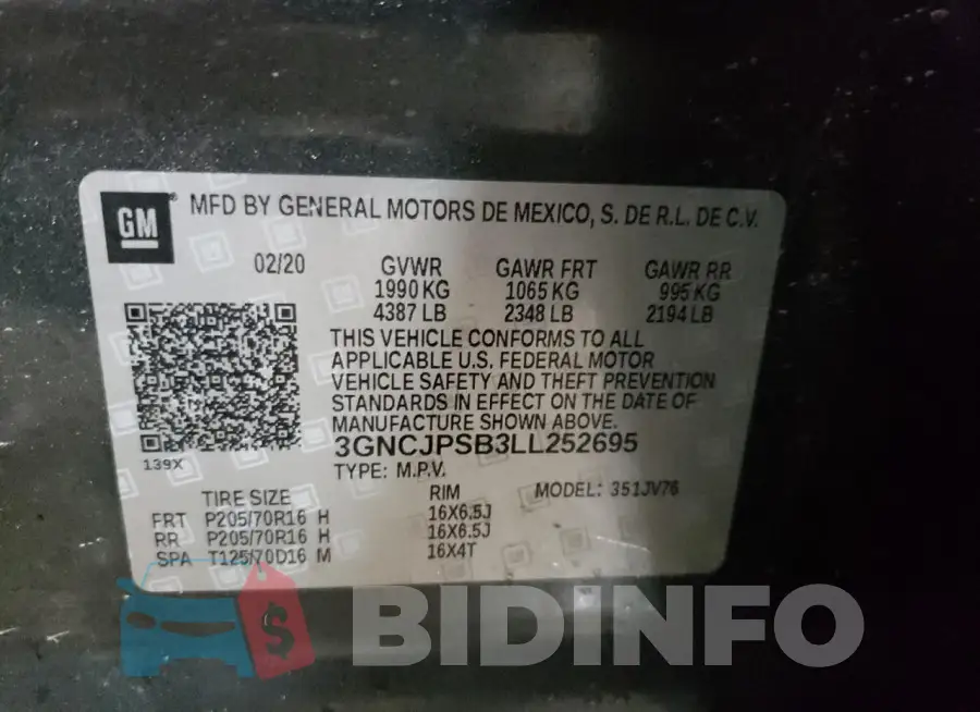 3GNCJPSB3LL252695 Photo# 13