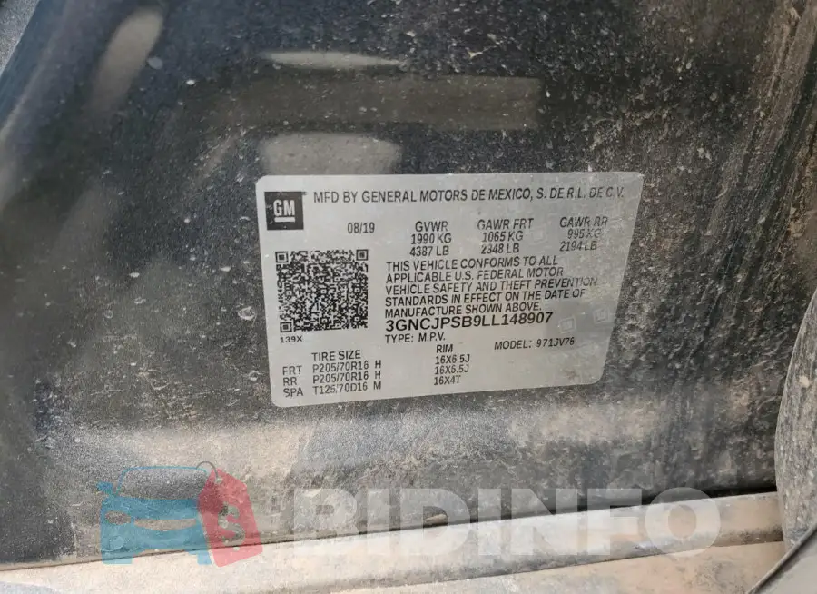 3GNCJPSB9LL148907 Photo# 13