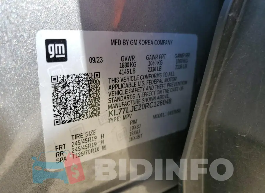 KL77LJE20RC126048 Photo# 13