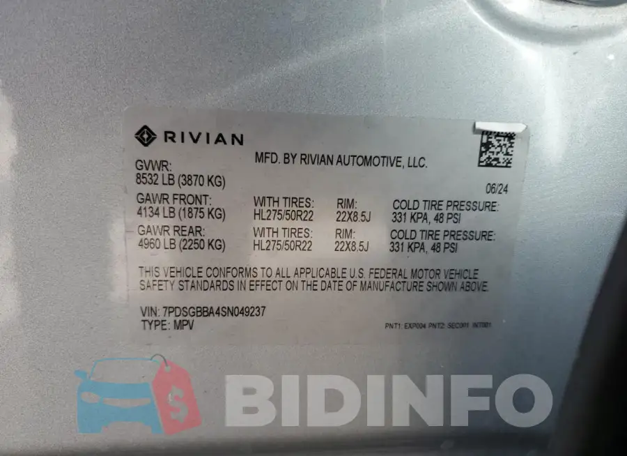7PDSGBBA4SN049237 Photo# 13