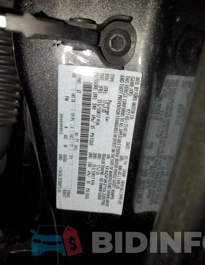 1FADP3K21GL329785 Photo# 12